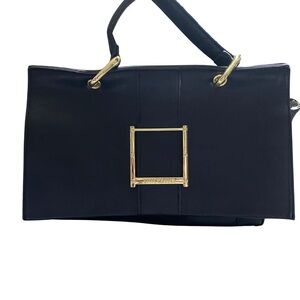 Steve Madden Black Top Handle Satchel Bag